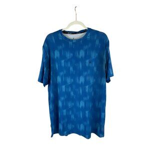 Spyder Rash Guard Surf Sand Sun Short Sleeve Mens T-Shirt M Blue Summer Beach